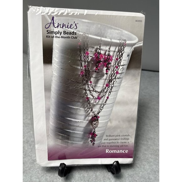 Annies Simply Beads Kit W/Romance Design & Pink Crystals For DIY Jewelry Making - Picture 7 of 7